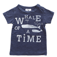 jeans-b. 2nd whale Tシャツ (レッド)