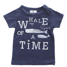 jeans-b. 2nd whale Tシャツ (ネイビー)