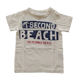 jeans b. 2nd　BEACH　T シャツ(オフホワイト)