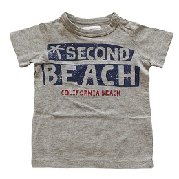 jeans b. 2nd　BEACH　T シャツ(杢グレー)