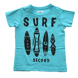 jeans b. 2nd　SURF　T シャツ(サックス)