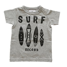 jeans b. 2nd　SURF　T シャツ(杢グレー)