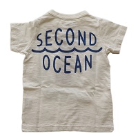 jeans b. 2nd　　OCEAN　T シャツ(オフホワイト)