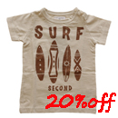 jeans b. 2nd　SURF　T シャツ(オフベージュ)