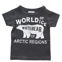 jeans-b. 2nd white bear Tシャツ (グリーン)