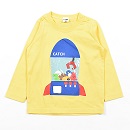 CHEEK ROOM　長袖Tシャツ　UFOキャッチャー　(イエロー)